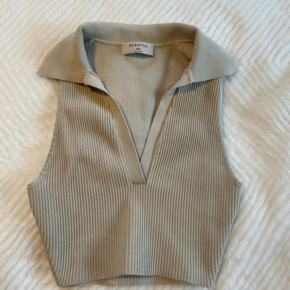 Babaton Sculpt Knit Cropped Tank - Picture 2 of 4